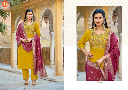 Sudiksha Sbs Roman Silk Readymade Pant Style Suits Wholesale Price