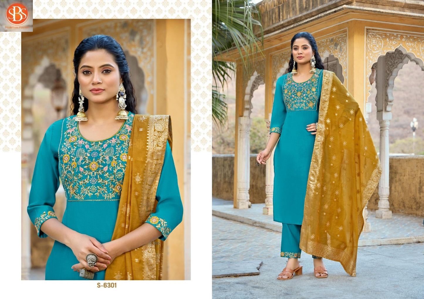 Sudiksha Sbs Roman Silk Readymade Pant Style Suits Wholesale Price