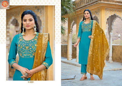 Sudiksha Sbs Roman Silk Readymade Pant Style Suits Wholesale Price