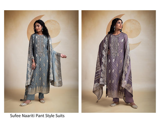 Sufee Naariti Organza Silk Pant Style Suits Exporter
