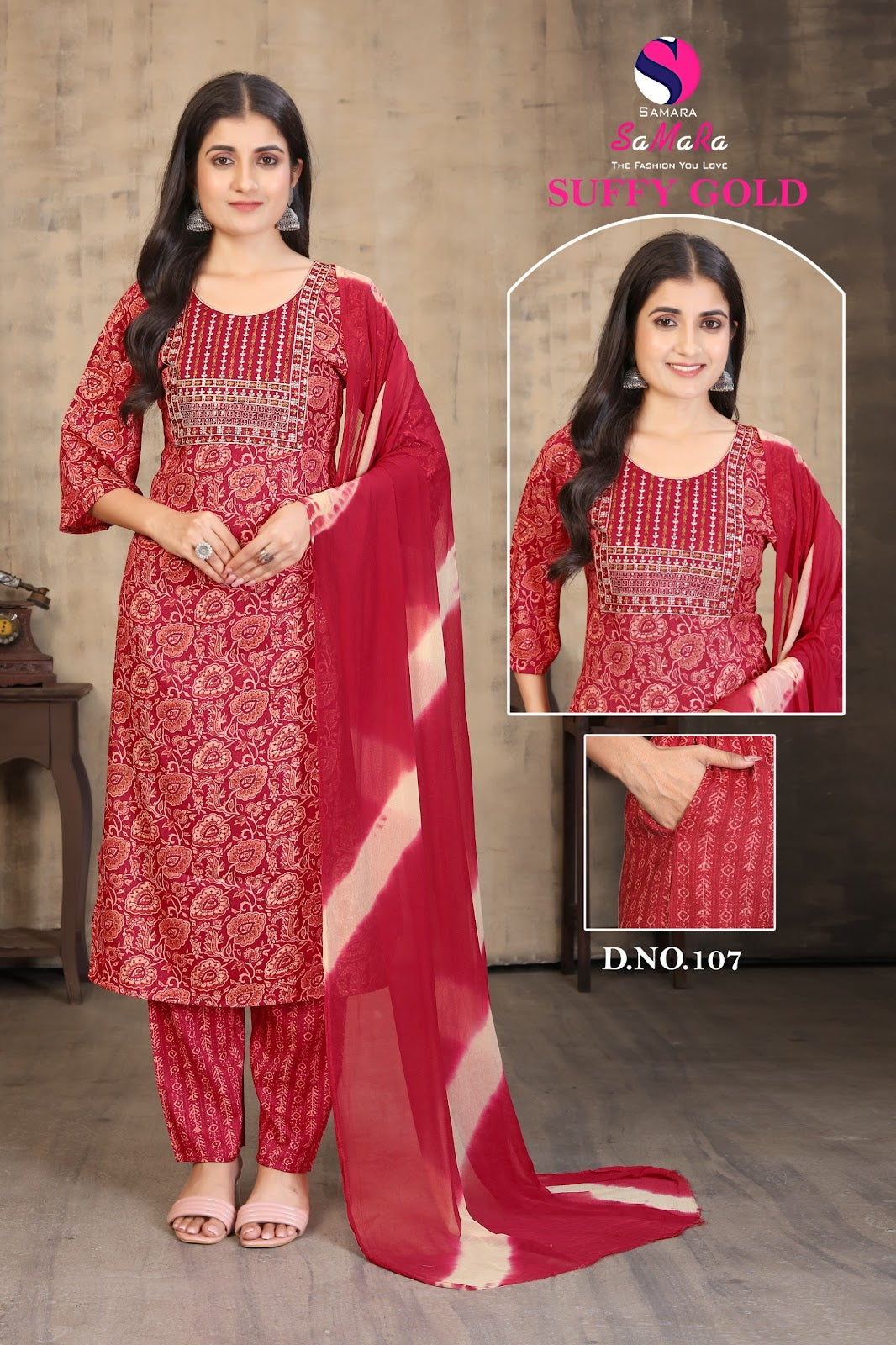 Suffy Gold Vol 1 Samara Capsule Readymade Pant Style Suits Wholesale Price