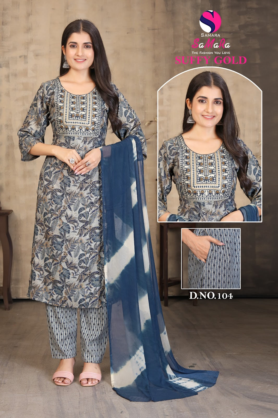 Suffy Gold Vol 1 Samara Capsule Readymade Pant Style Suits Wholesale Price