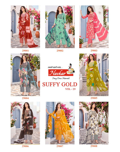 Suffy Gold Vol 29 Navkar Capsule Readymade Pant Style Suits Manufacturer