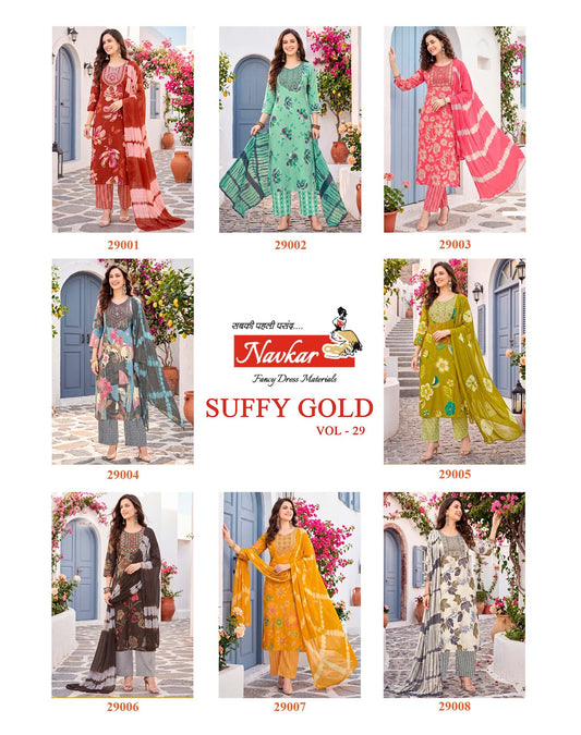 Suffy Gold Vol 29 Navkar Capsule Readymade Pant Style Suits Manufacturer