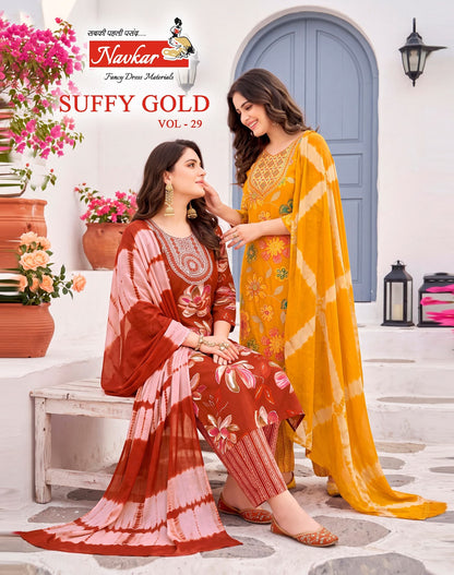 Suffy Gold Vol 29 Navkar Capsule Readymade Pant Style Suits Manufacturer