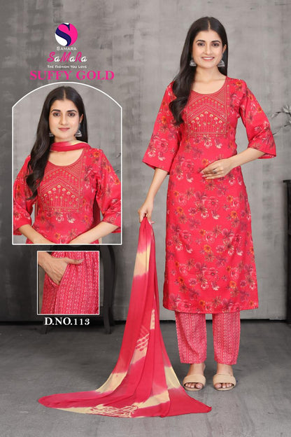 Suffy Gold Vol 2 Samara Capsule Readymade Pant Style Suits Supplier