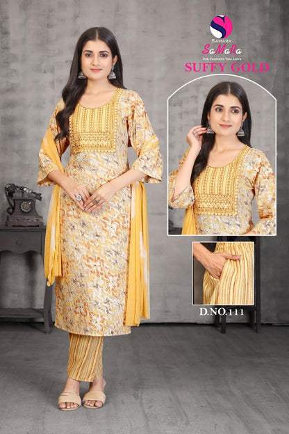 Suffy Gold Vol 2 Samara Capsule Readymade Pant Style Suits Supplier