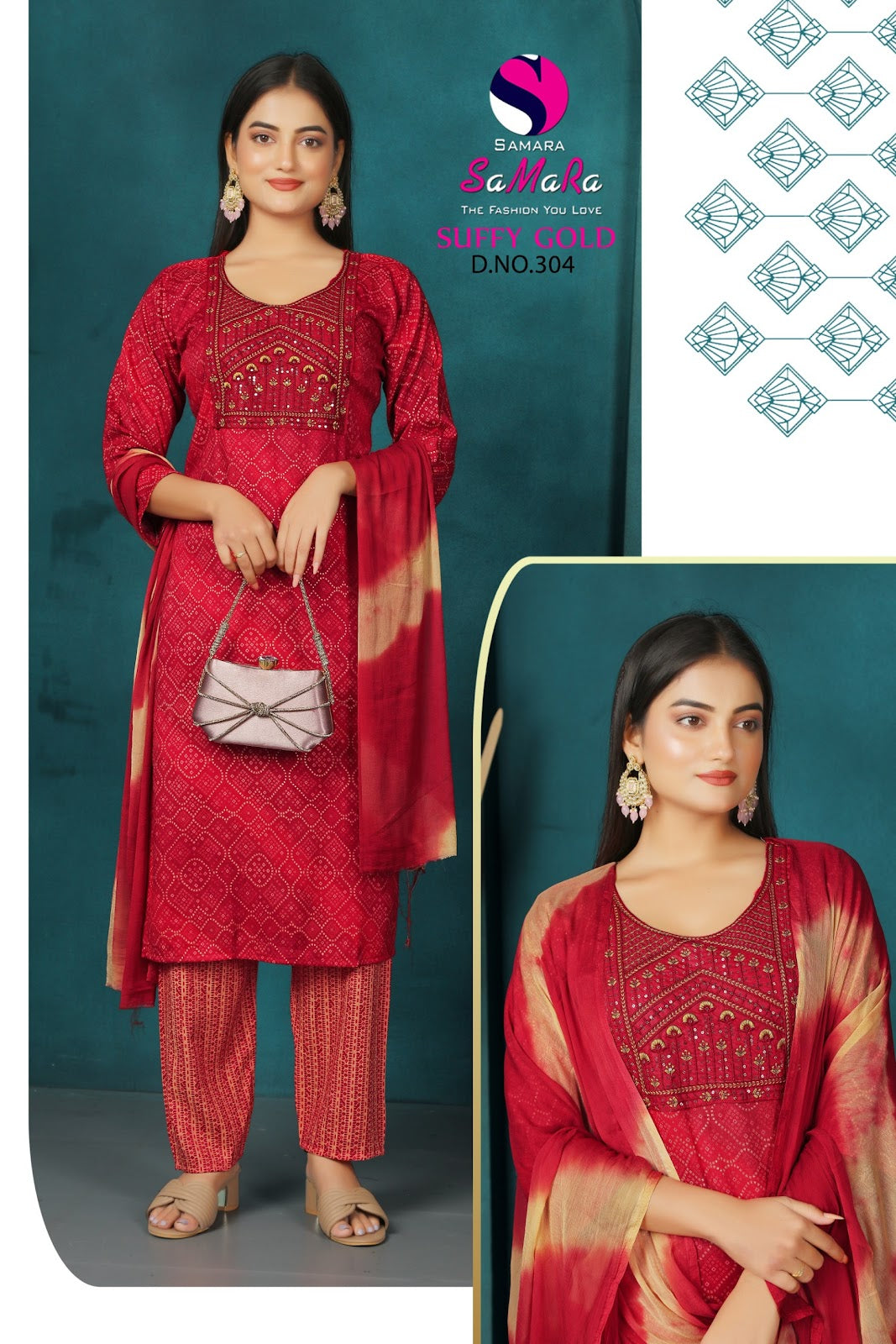 Suffy Gold Vol 3 Samara Capsule Readymade Pant Style Suits Wholesaler