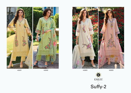Suffy Vol 2 Kailee Fashion Pure Cotton Pakistani Readymade Suits Exporter