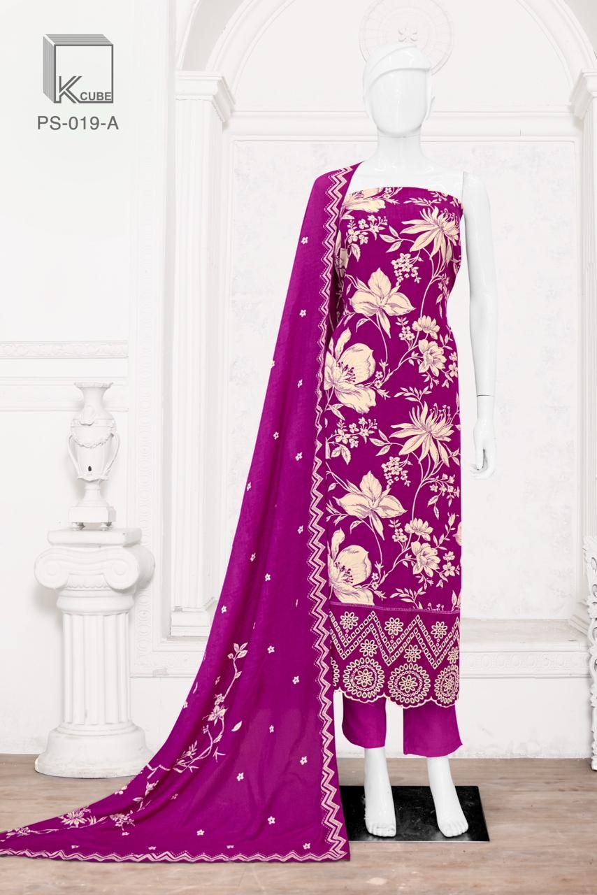 Sufi K Cube Pashmina Suits Manufacturer Gujarat