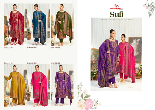 Sufi Nishant Fashion Twill Pashmina Suits Exporter