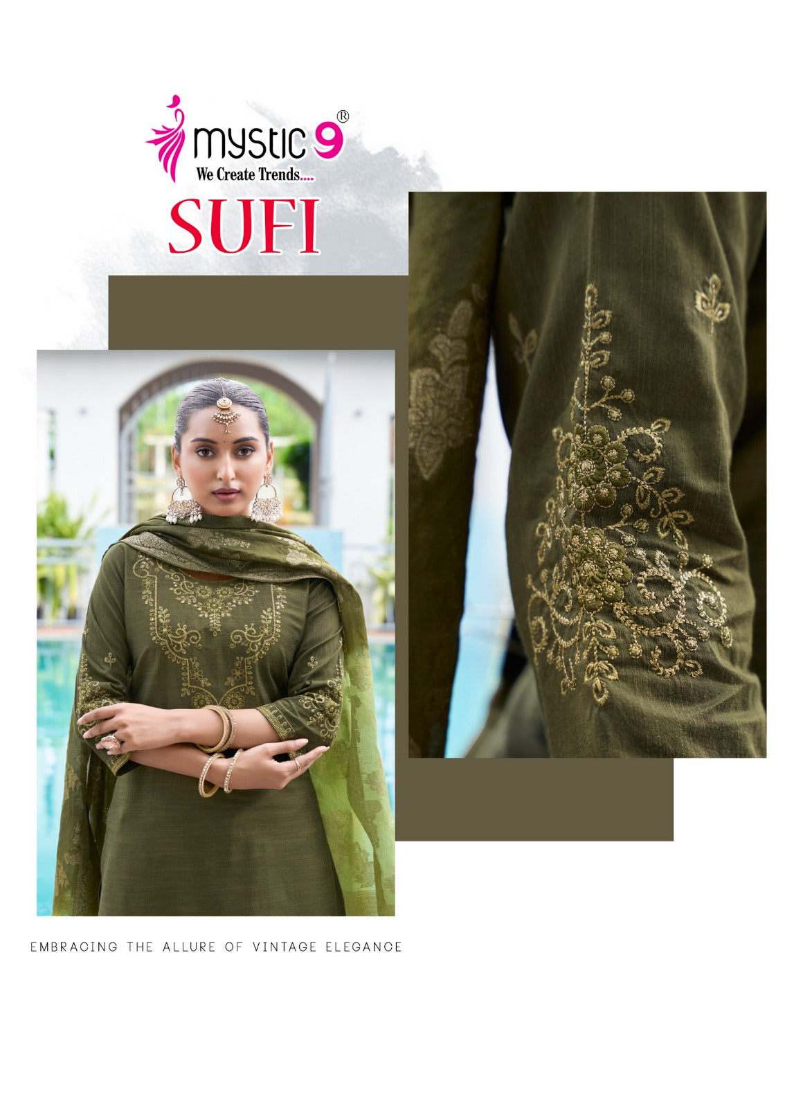 Sufi Vol 2 Mystic 9 Banglori Silk Readymade Pant Style Suits Wholesaler Gujarat