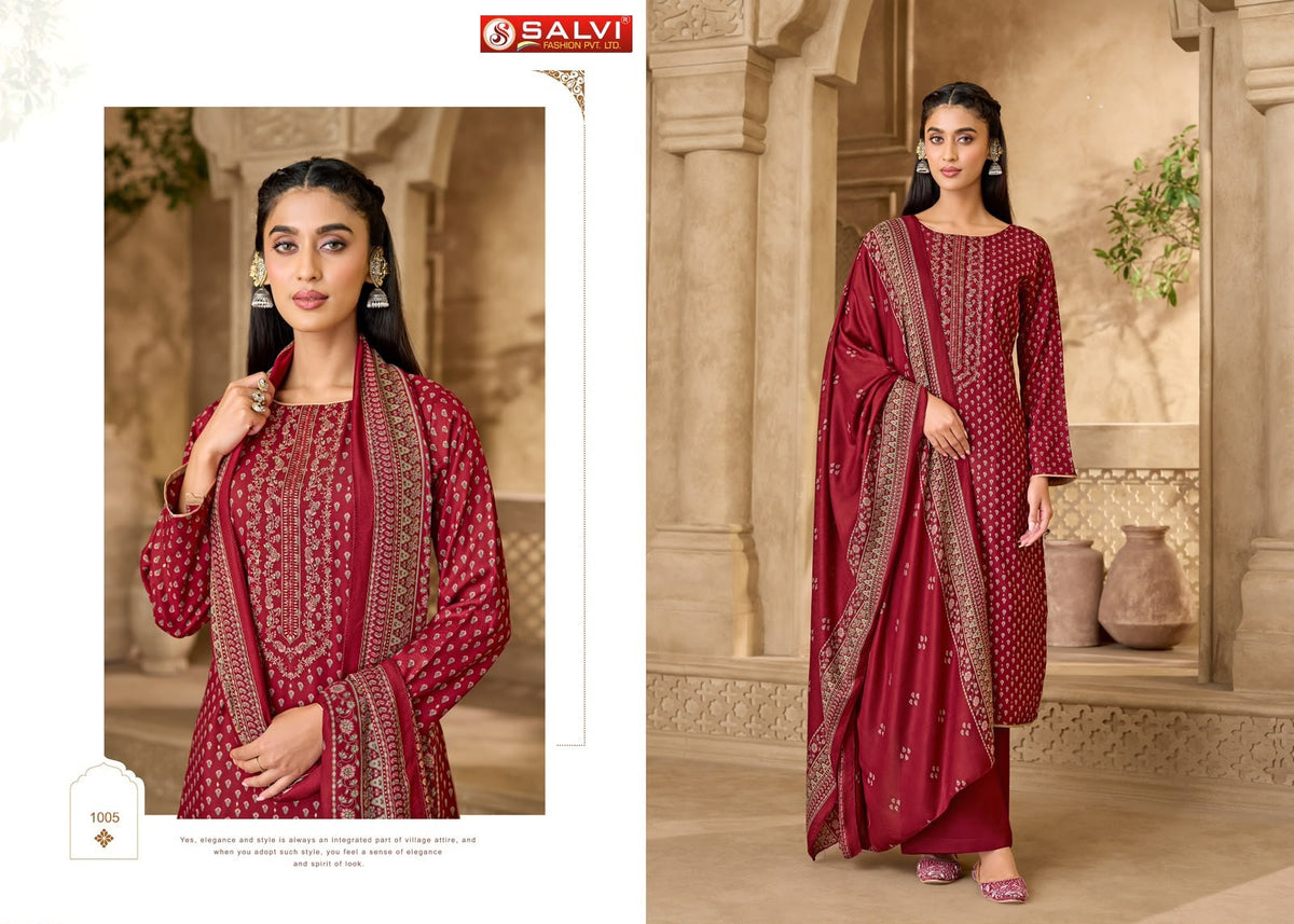 Sufi Winter Salvi Fashion Viscose Pashmina Suits Wholesale Price