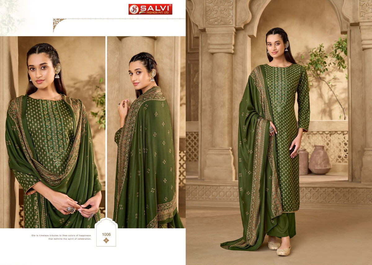 Sufi Winter Salvi Fashion Viscose Pashmina Suits Wholesale Price