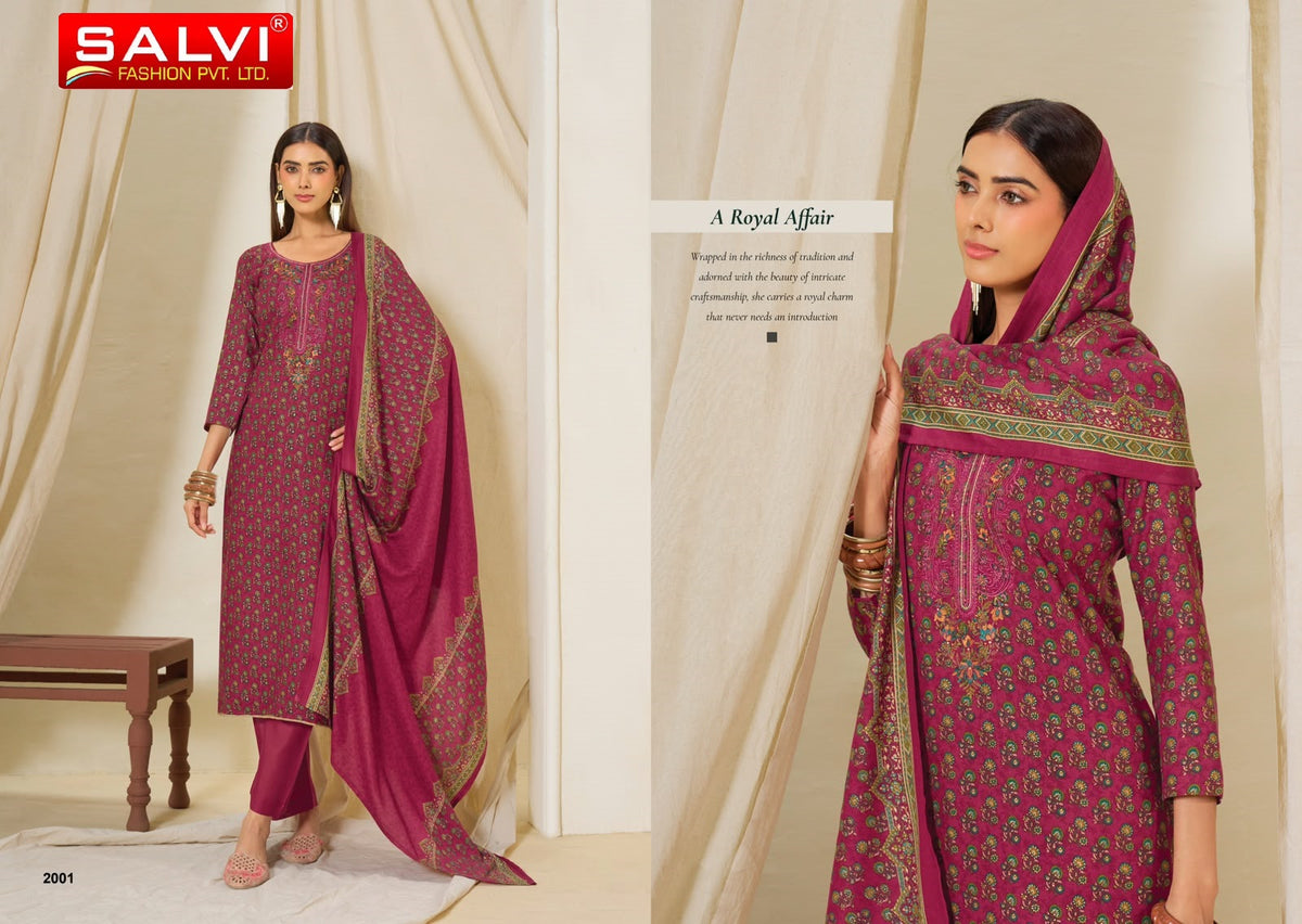 Sufi Winter Vol 2 Salvi Fashion Viscose Pashmina Suits Supplier Gujarat