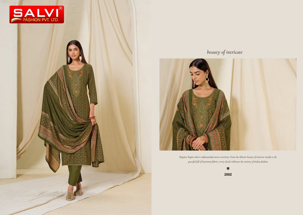 Sufi Winter Vol 2 Salvi Fashion Viscose Pashmina Suits Supplier Gujarat