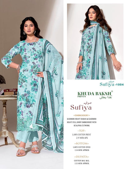 Sufiya Khuda Baksh Prints Lawn Karachi Salwar Suits Manufacturer Gujarat