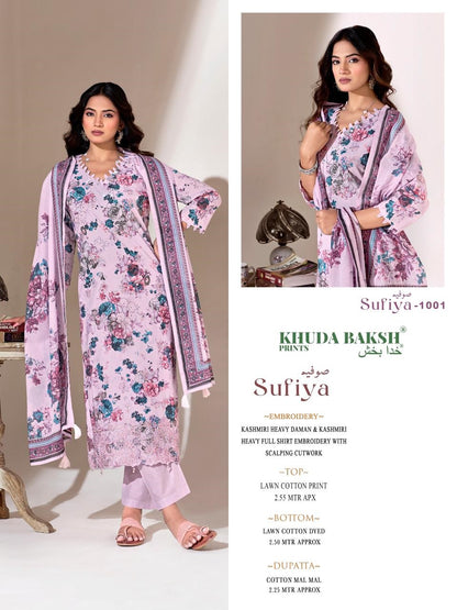 Sufiya Khuda Baksh Prints Lawn Karachi Salwar Suits Manufacturer Gujarat
