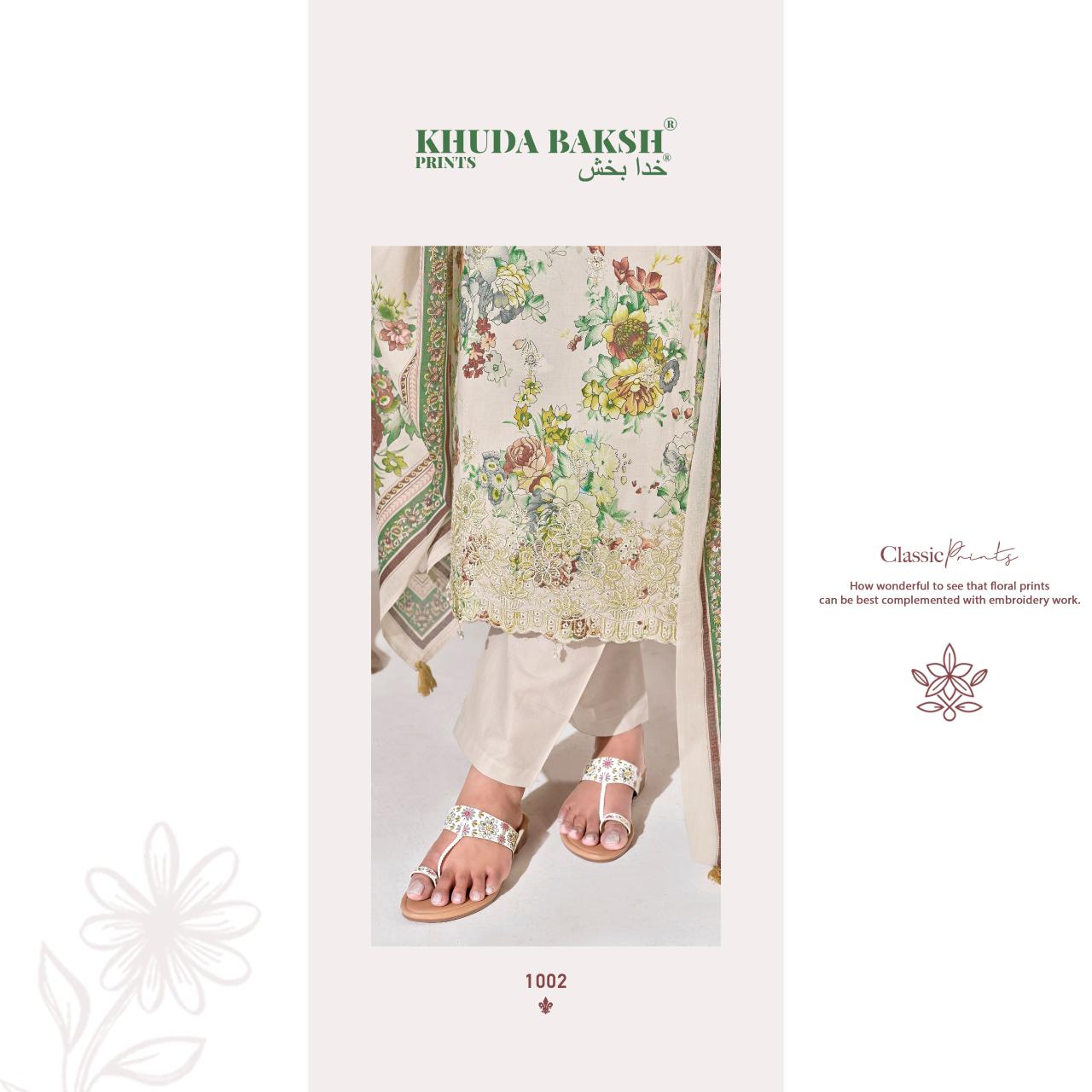 Sufiya Khuda Baksh Prints Lawn Karachi Salwar Suits Manufacturer Gujarat