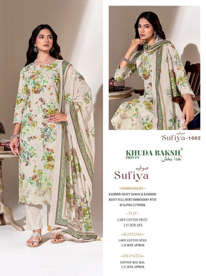 Sufiya Khuda Baksh Prints Lawn Karachi Salwar Suits Manufacturer Gujarat