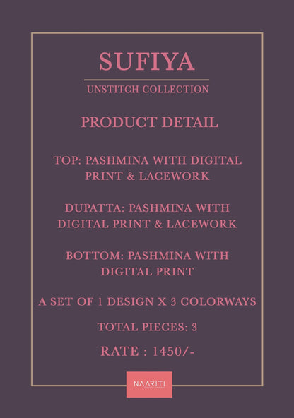 Sufiya Naariti Pashmina Suits Exporter Ahmedabad