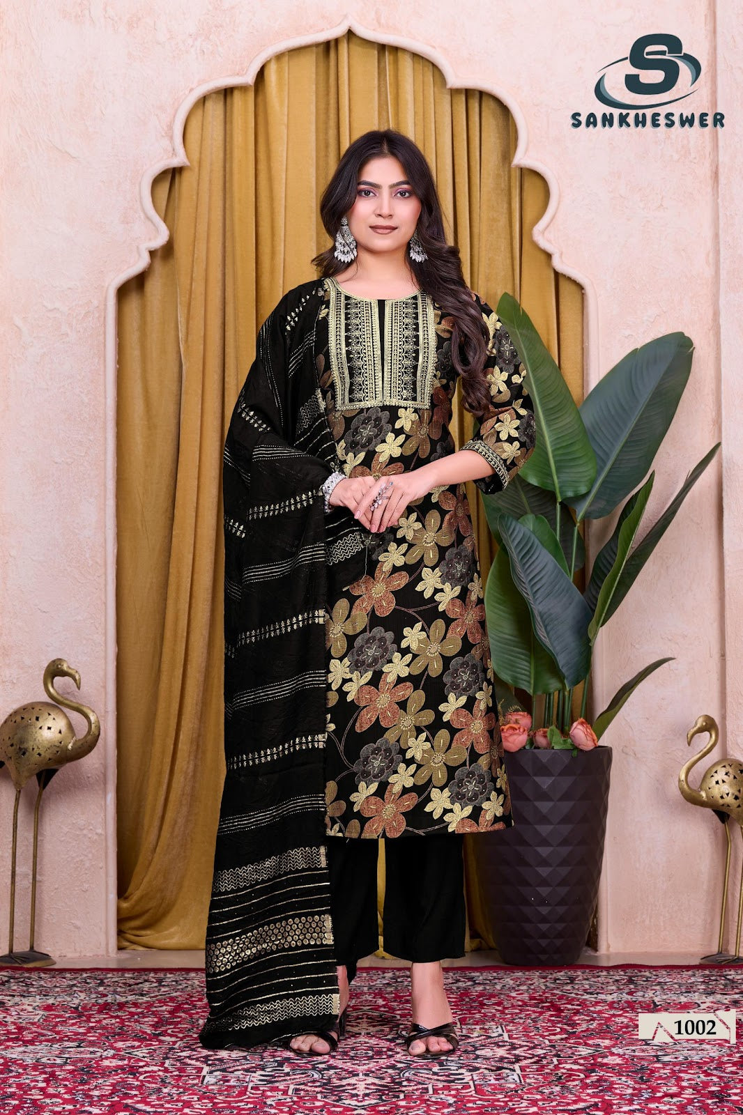 Sufiyana Vol 1 Sankheswer Vertican Readymade Pant Style Suits Wholesale Price