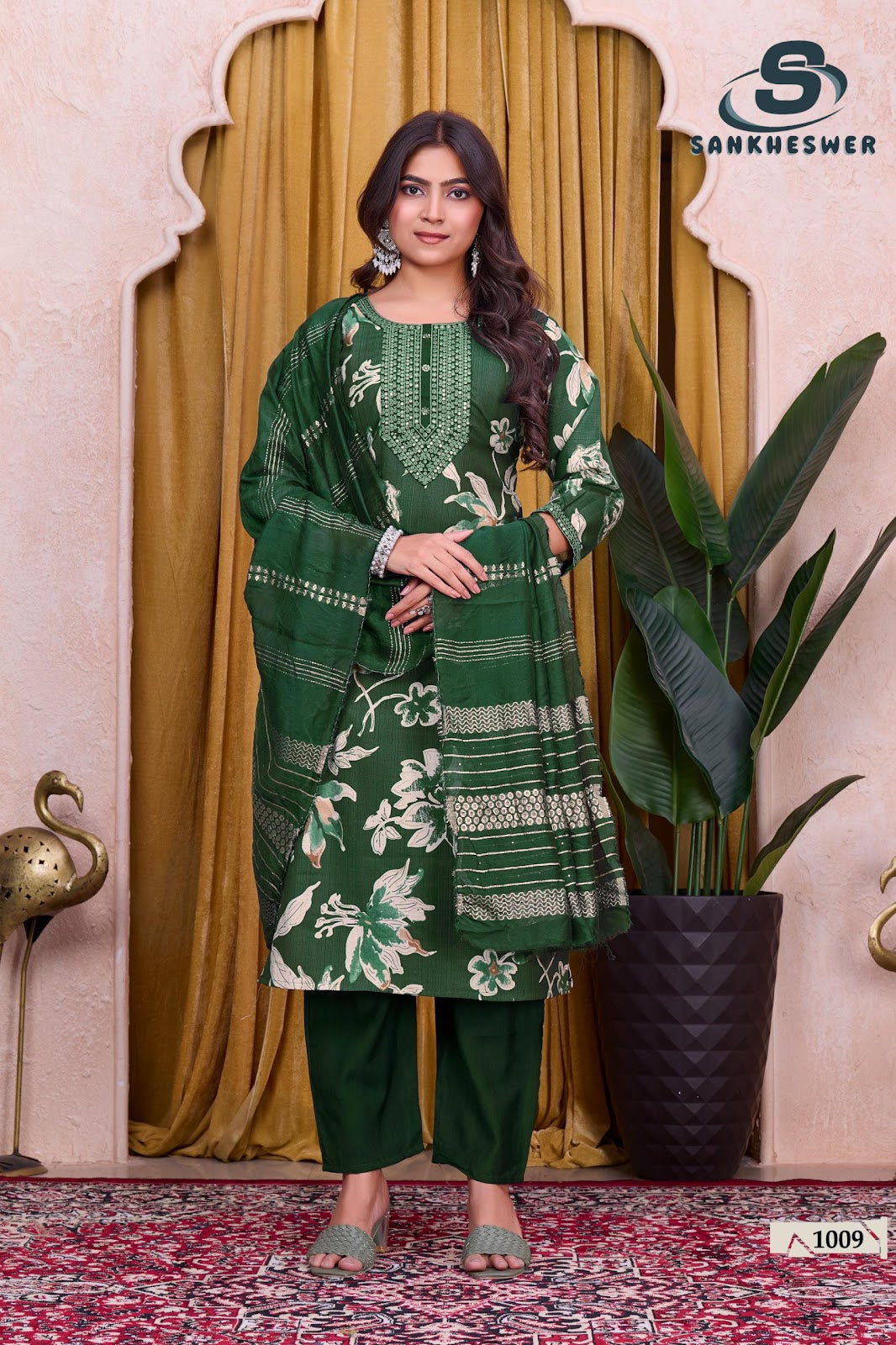 Sufiyana Vol 1 Sankheswer Vertican Readymade Pant Style Suits Wholesale Price