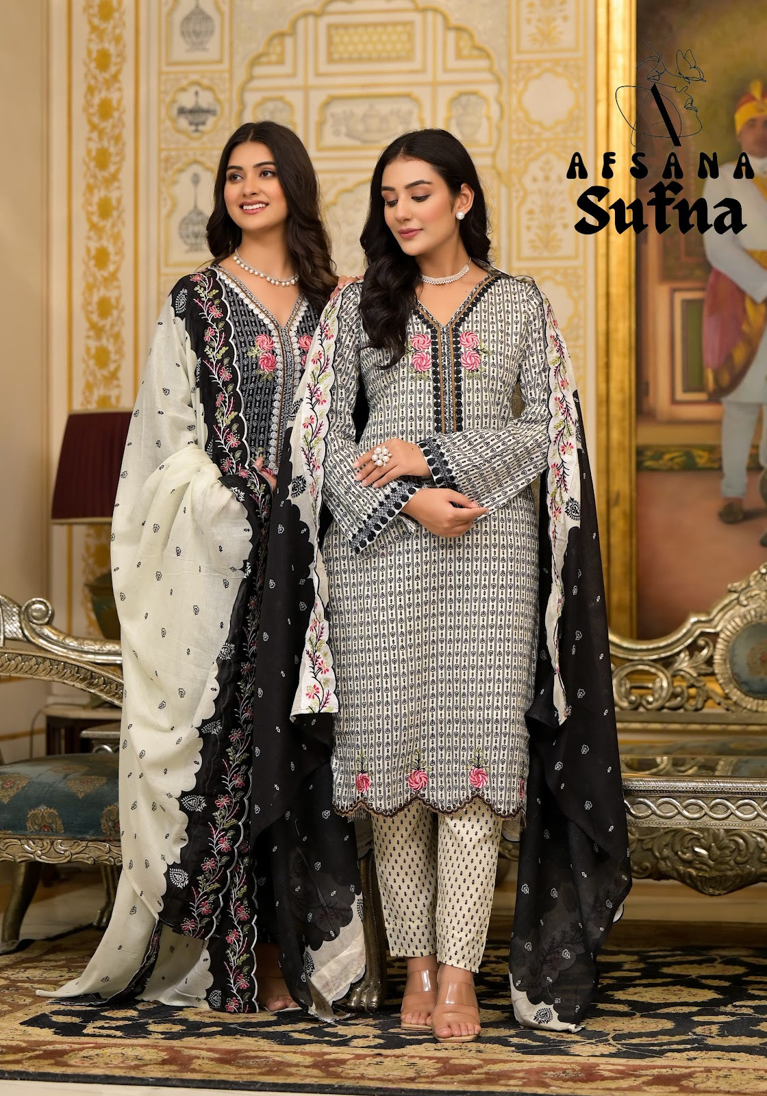 Sufna Afsana Cotton Readymade Pant Style Suits Wholesale Price