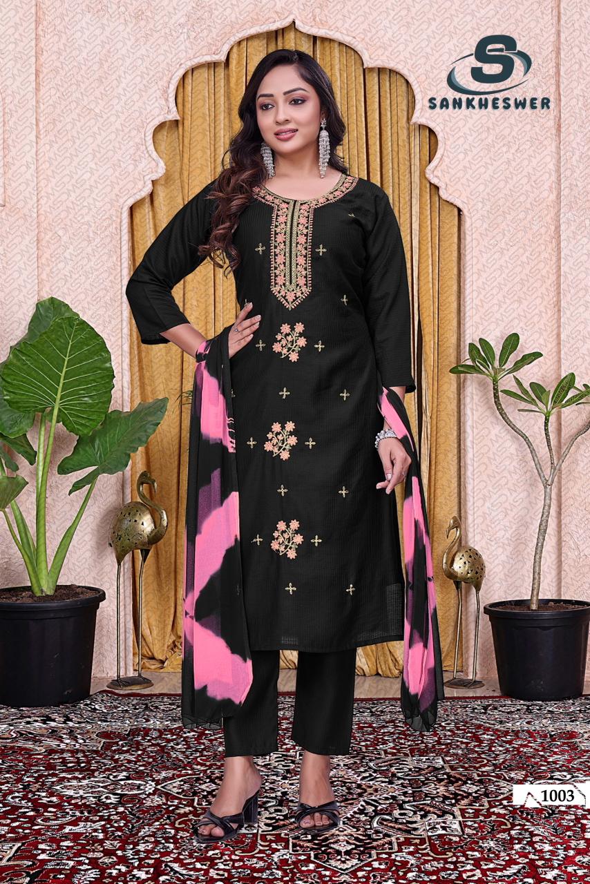 Sufy Vol 3 Sankheswer Viscose Readymade Pant Style Suits Supplier Ahmedabad