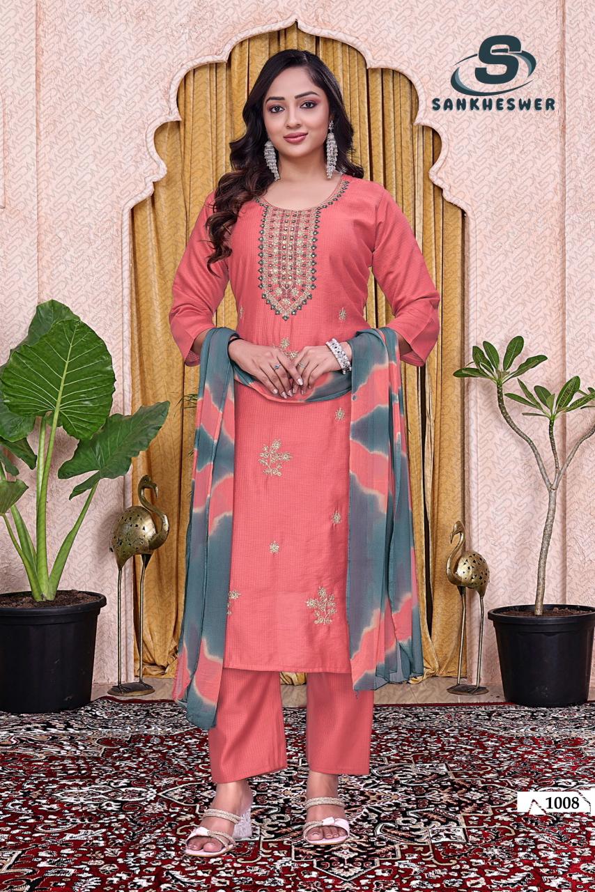Sufy Vol 3 Sankheswer Viscose Readymade Pant Style Suits Supplier Ahmedabad