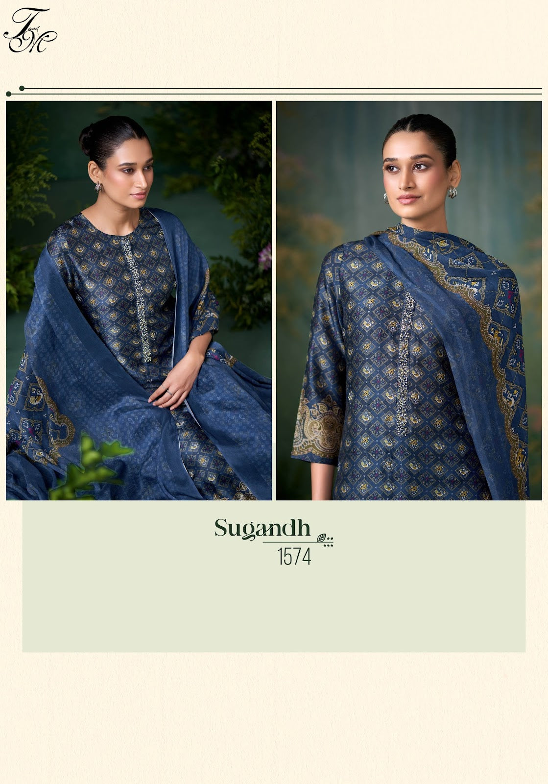 Sugandh Tm Bemberg Silk Plazzo Style Suits Manufacturer Ahmedabad