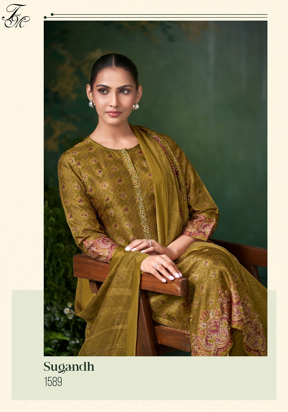 Sugandh Tm Bemberg Silk Plazzo Style Suits Manufacturer Ahmedabad