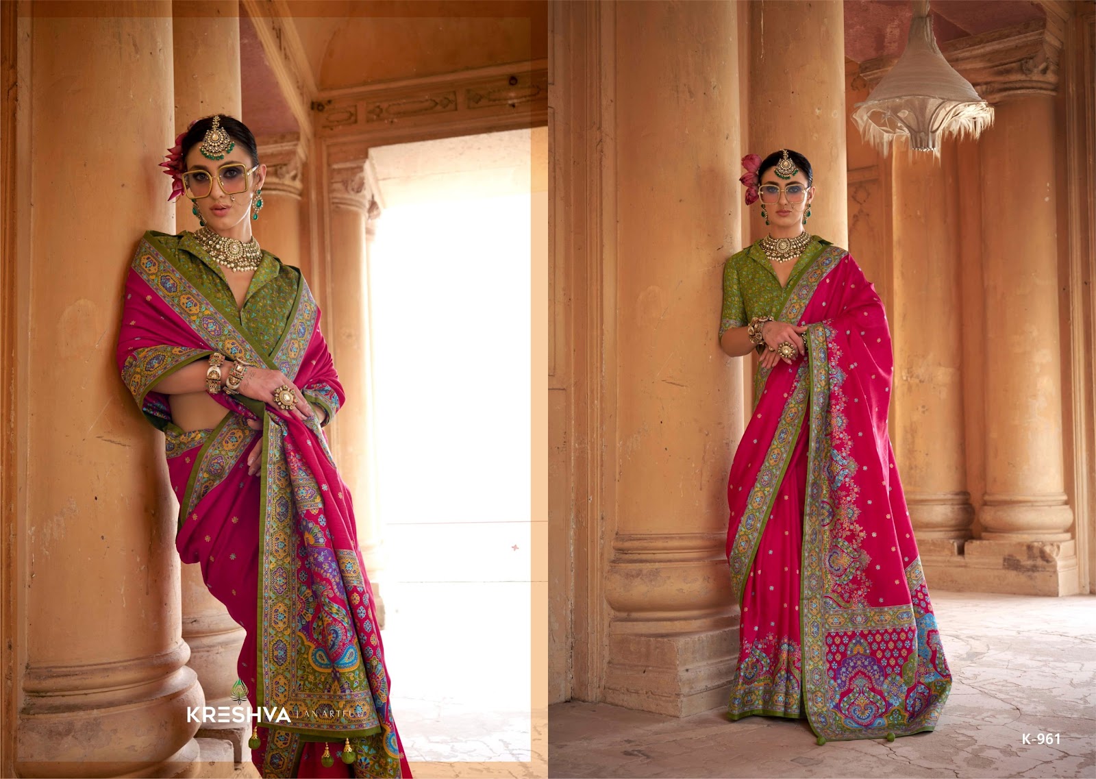 Sugandha 957-962 Kreshva Pv Silk Sarees Exporter