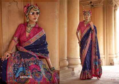 Sugandha 957-962 Kreshva Pv Silk Sarees Exporter