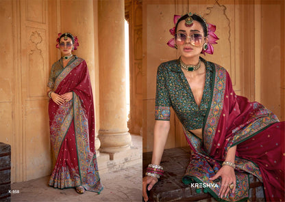 Sugandha 957-962 Kreshva Pv Silk Sarees Exporter