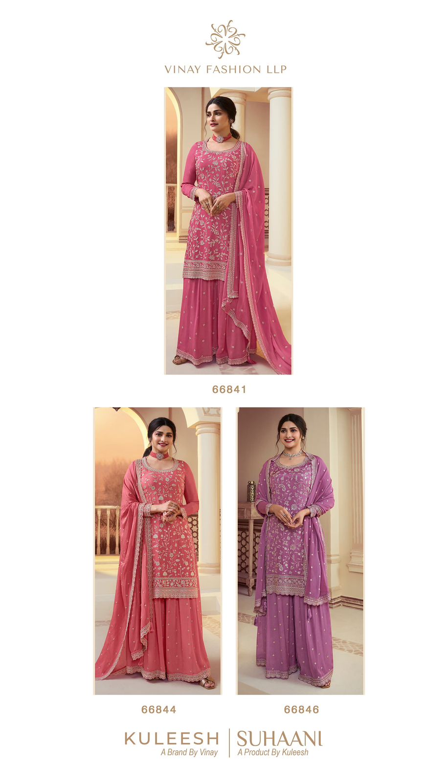 Suhaani Hitlist Vinay Fashion Llp Chinon Sharara Style Suits Supplier