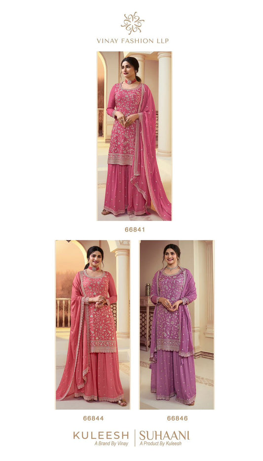 Suhaani Hitlist Vinay Fashion Llp Chinon Sharara Style Suits Supplier