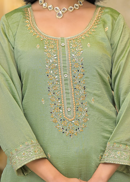 Suhag Afsana Vichitra Readymade Pant Style Suits Supplier India