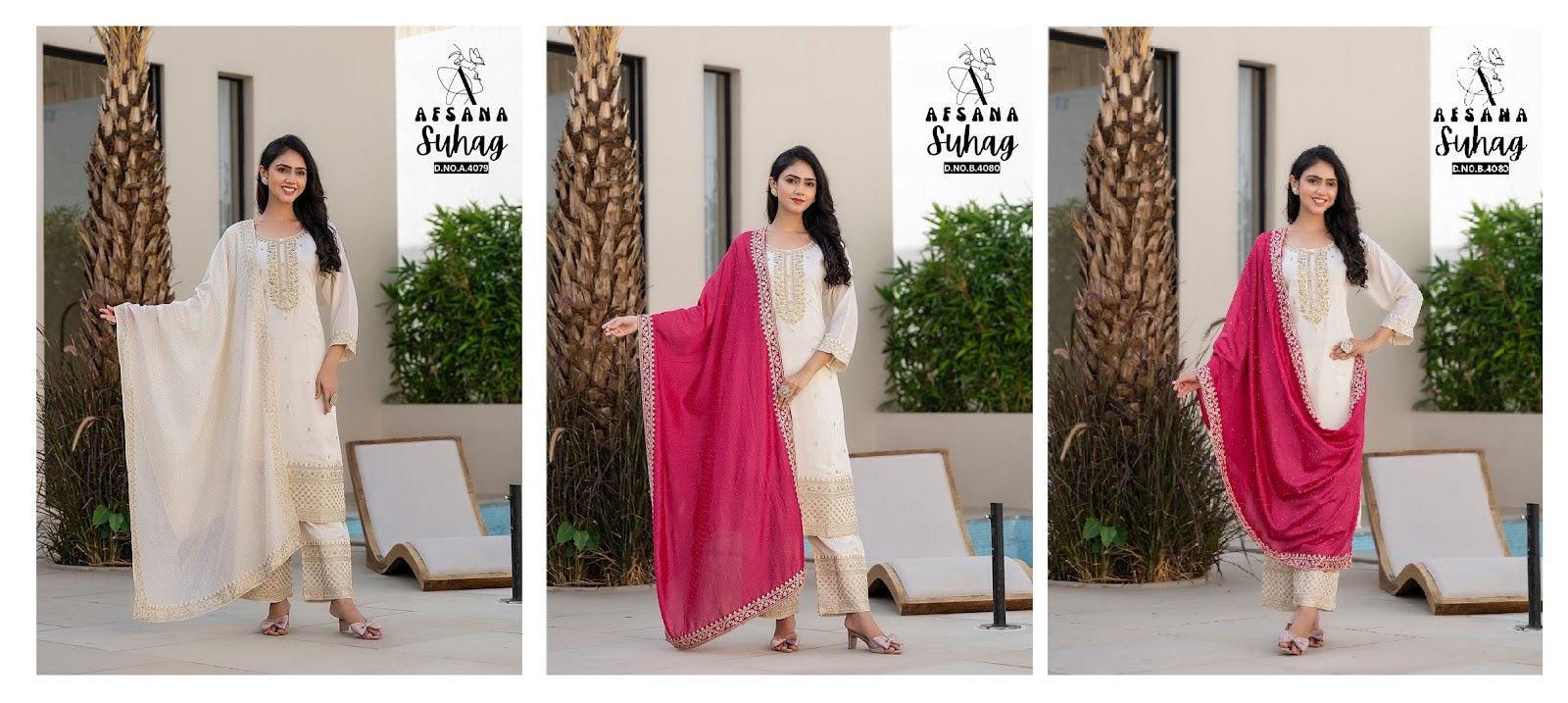 Suhag Afsana Vichitra Readymade Plazzo Style Suits Wholesaler Gujarat