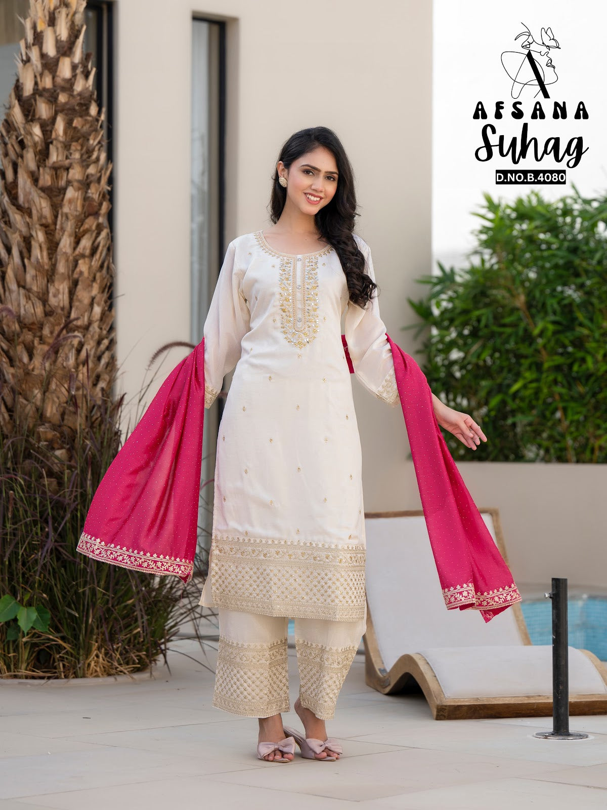 Suhag Afsana Vichitra Readymade Plazzo Style Suits Wholesaler Gujarat