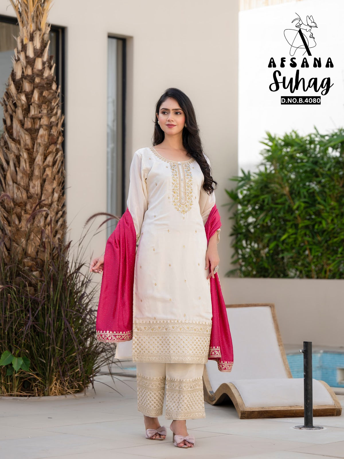 Suhag Afsana Vichitra Readymade Plazzo Style Suits Wholesaler Gujarat