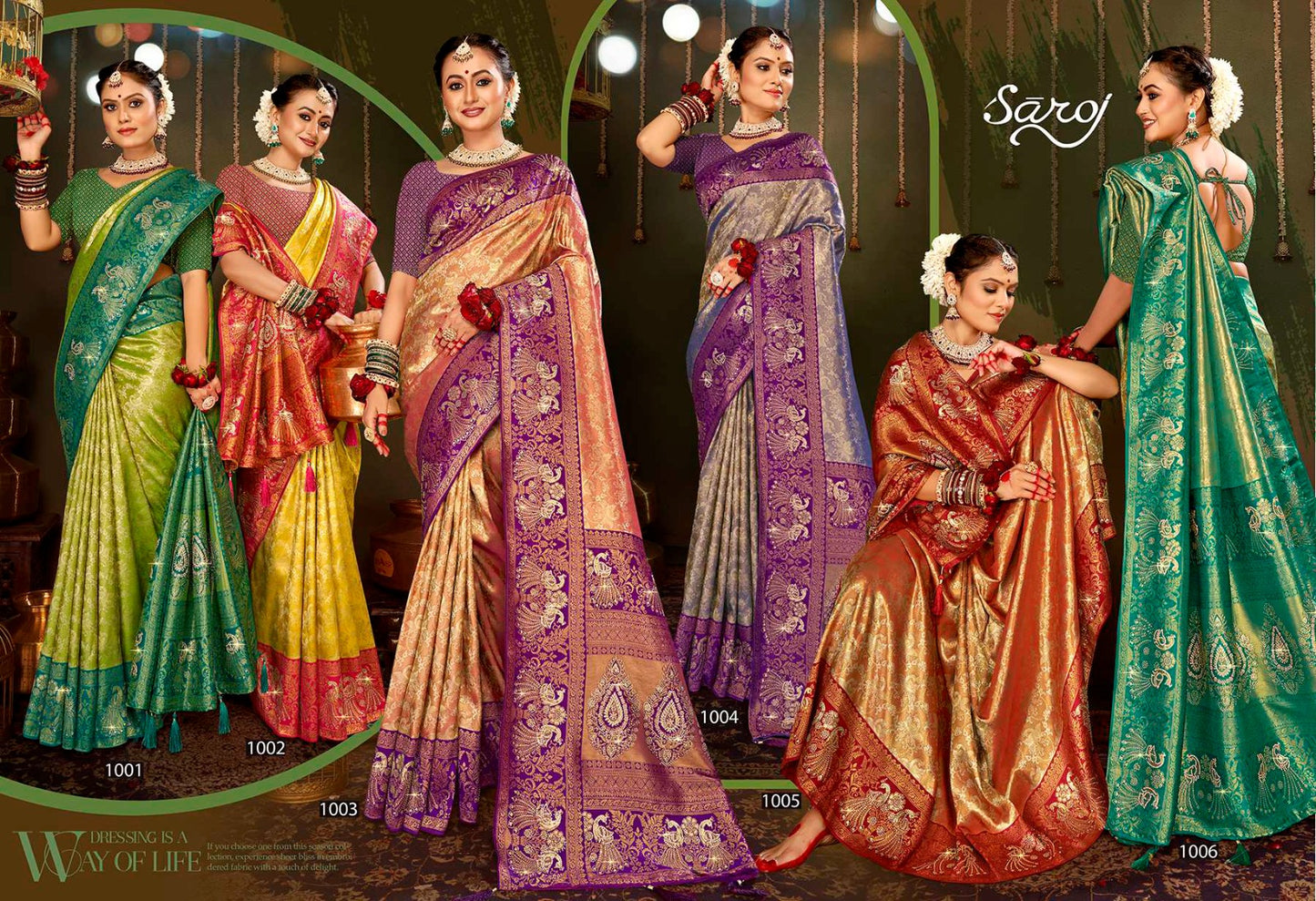 Suhagan Paithani Tissue Saroj Silk Sarees Wholesale Price