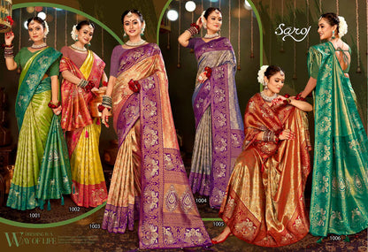 Suhagan Paithani Tissue Saroj Silk Sarees Wholesale Price
