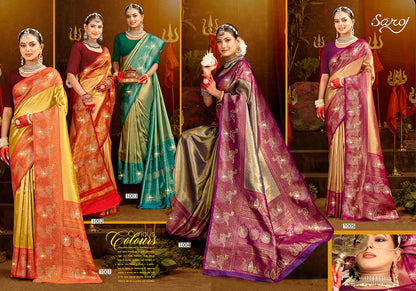 Suhagan Paithani Tissue Saroj Silk Sarees Wholesale Price