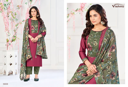 Suhagan Vishnu Impex Vetican Silk Pant Style Suits Wholesale Price
