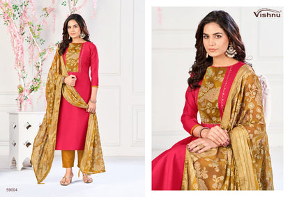 Suhagan Vishnu Impex Vetican Silk Pant Style Suits Wholesale Price