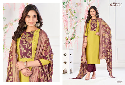 Suhagan Vishnu Impex Vetican Silk Pant Style Suits Wholesale Price