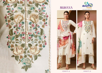 Suhana Avon Trendz Linen Pant Style Suits Wholesale Price