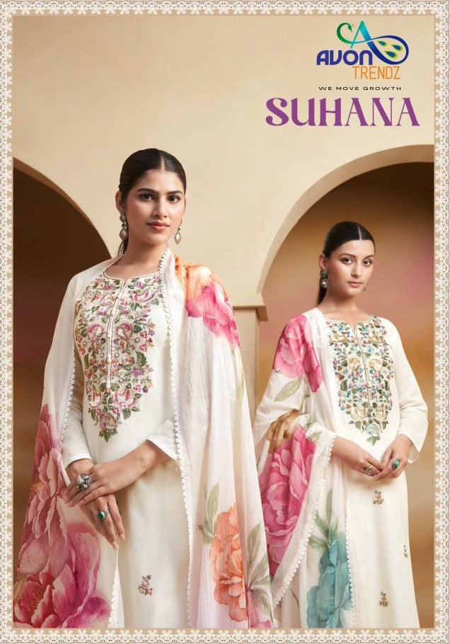 Suhana Avon Trendz Linen Pant Style Suits Wholesale Price