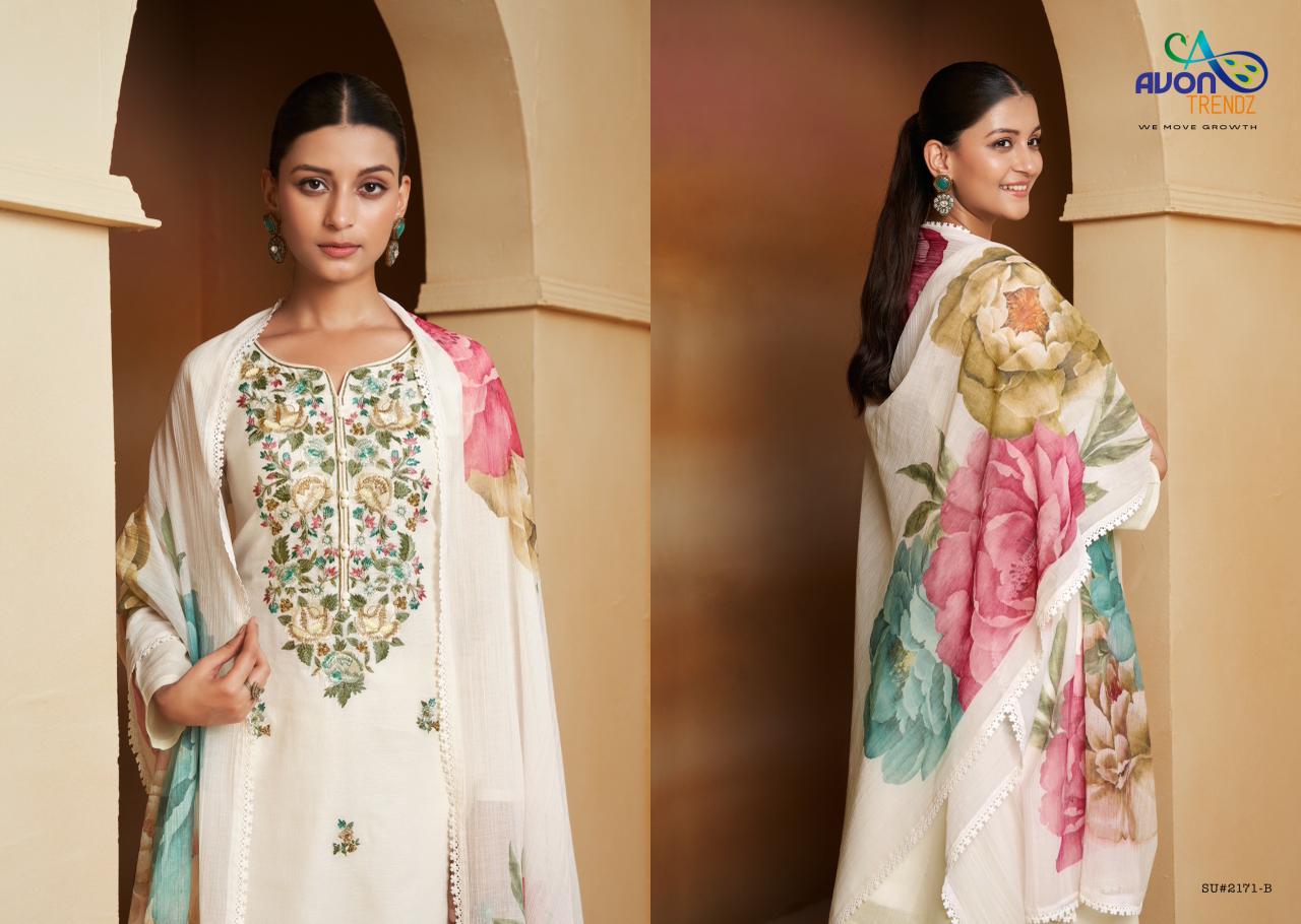 Suhana Avon Trendz Linen Pant Style Suits Wholesale Price